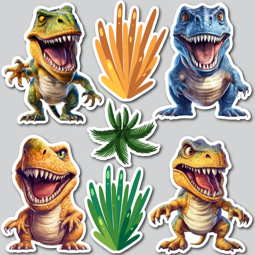 Cute Girl Dinosaurs store Yard Card Signs (F564HS)