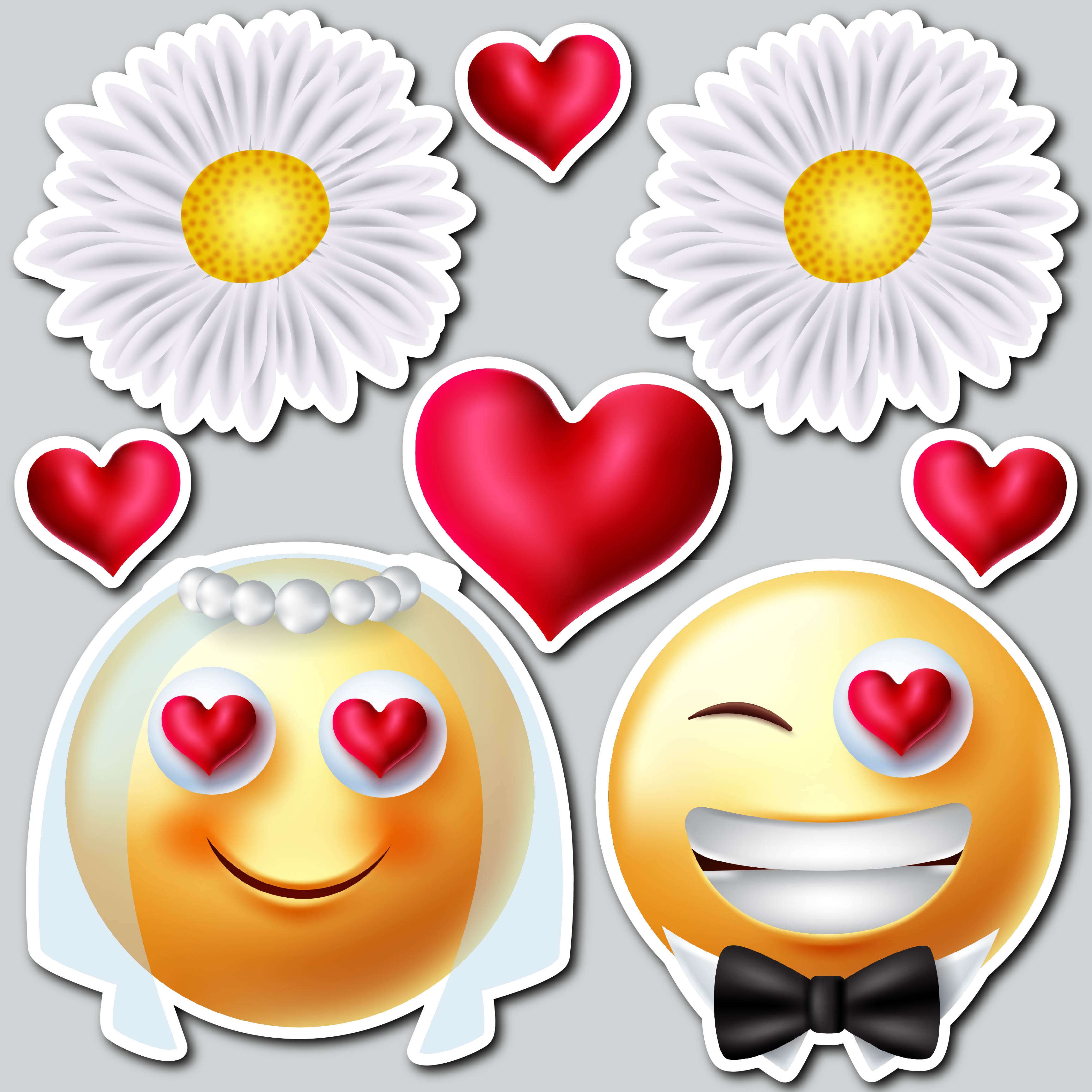 JUST MARRIED EMOJIS – Yard Card Shop