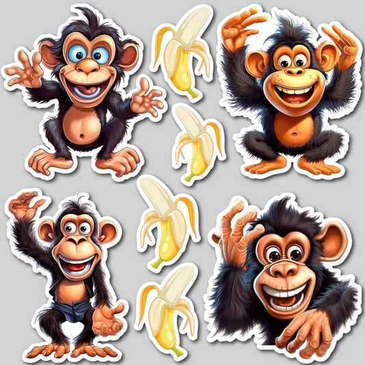 FUNNY MONKEYS | Yard Card Set