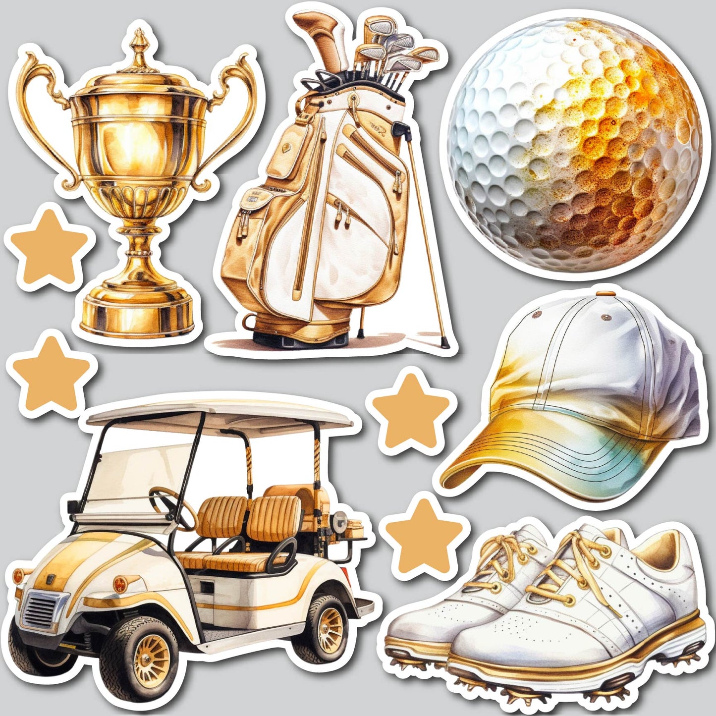 GOLD GOLFER | Yard Card Set