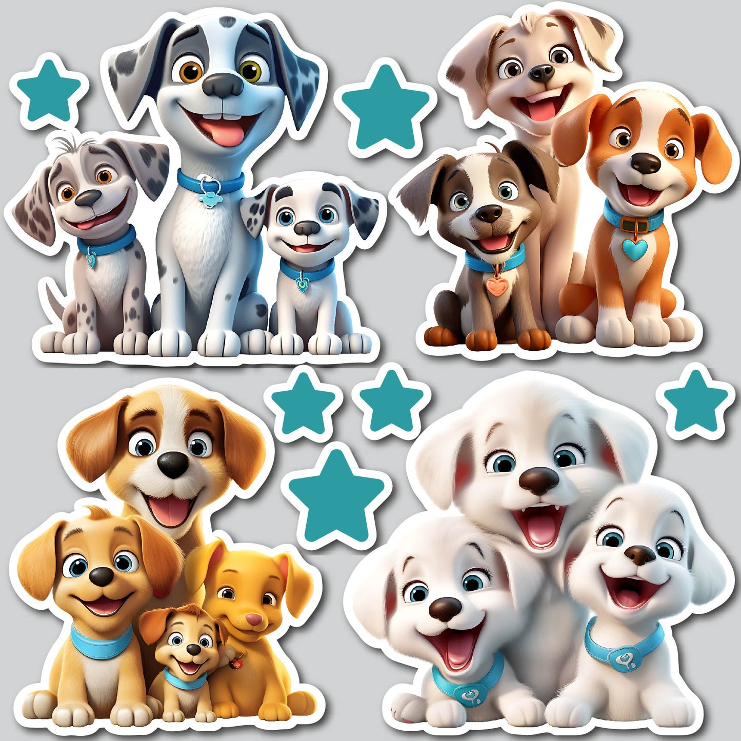 DOG FAMILY | Yard Card Set