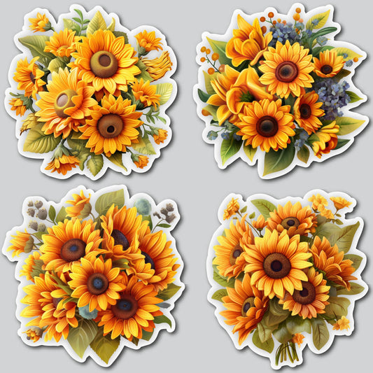 SUNFLOWER CLUSTERS | Yard Card Set