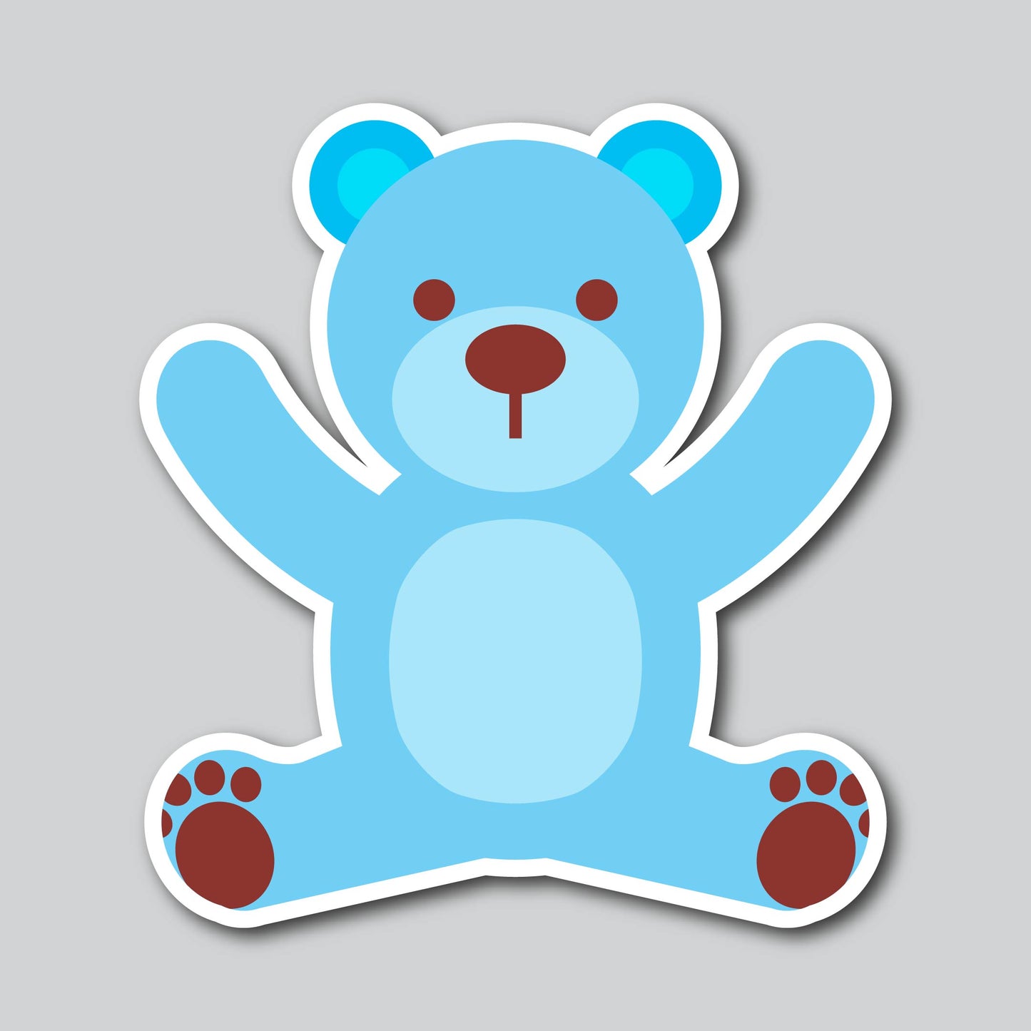 BLUE TEDDY BEAR