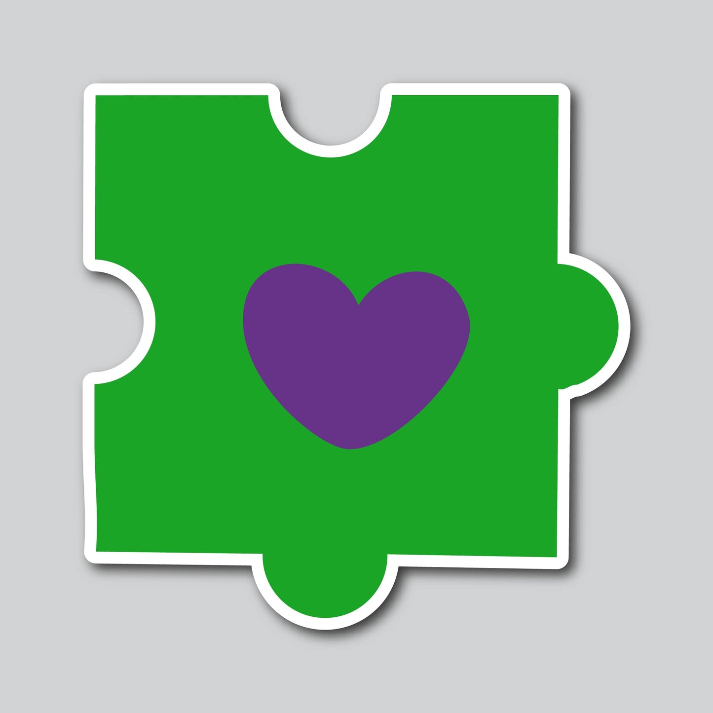 GREEN AUTISM PUZZLE PIECE