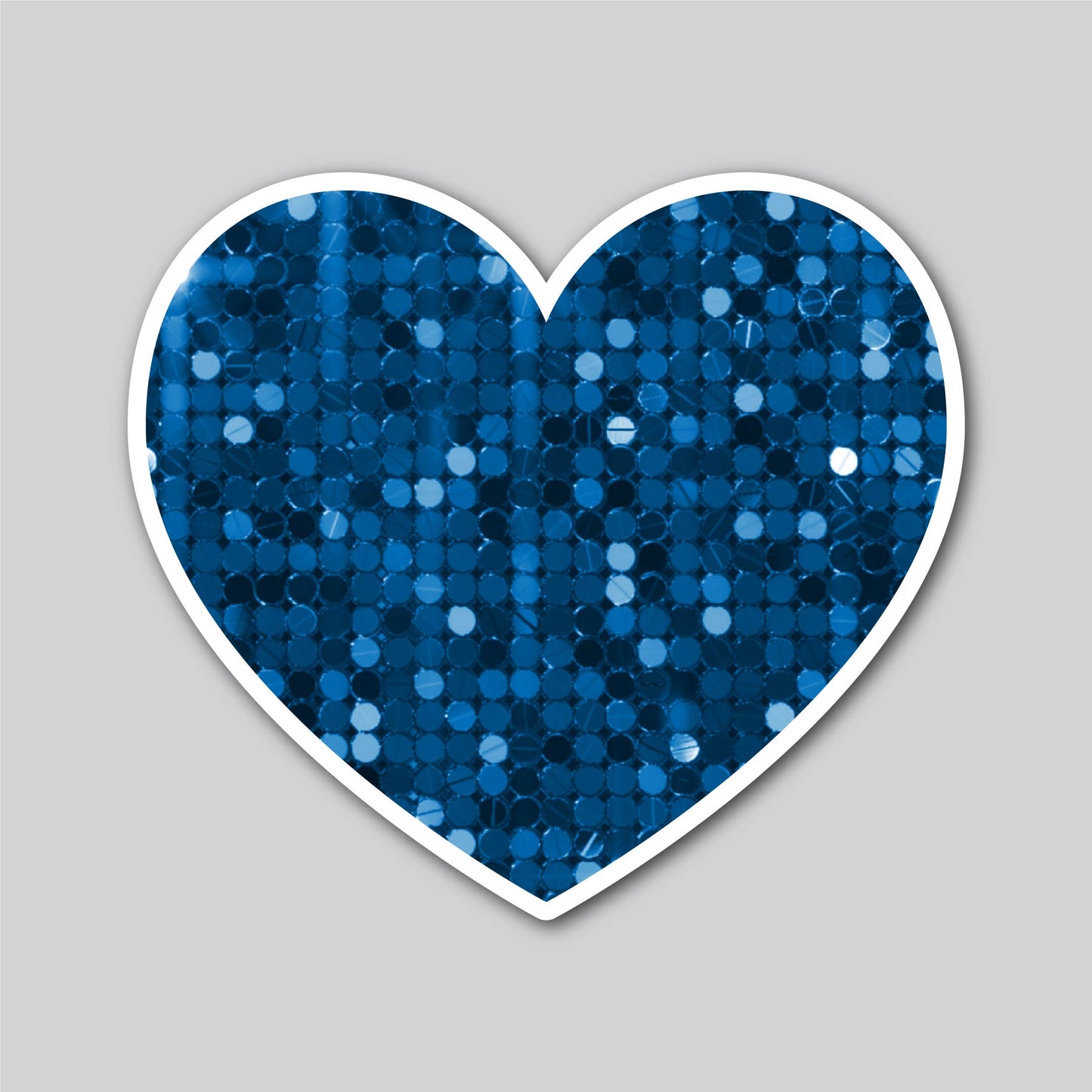 SINGLE HEART - SEQUIN BLUE