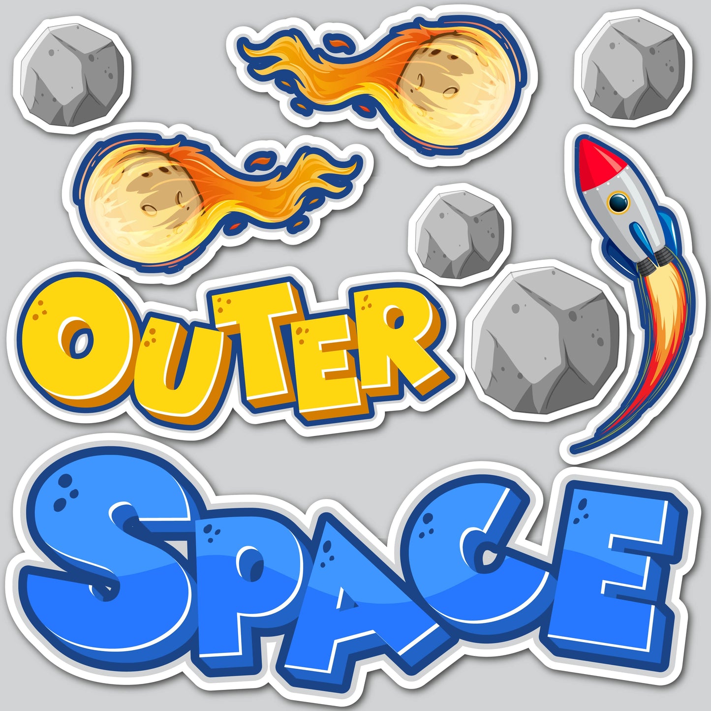 OUTER SPACE SET | Yard Card Set