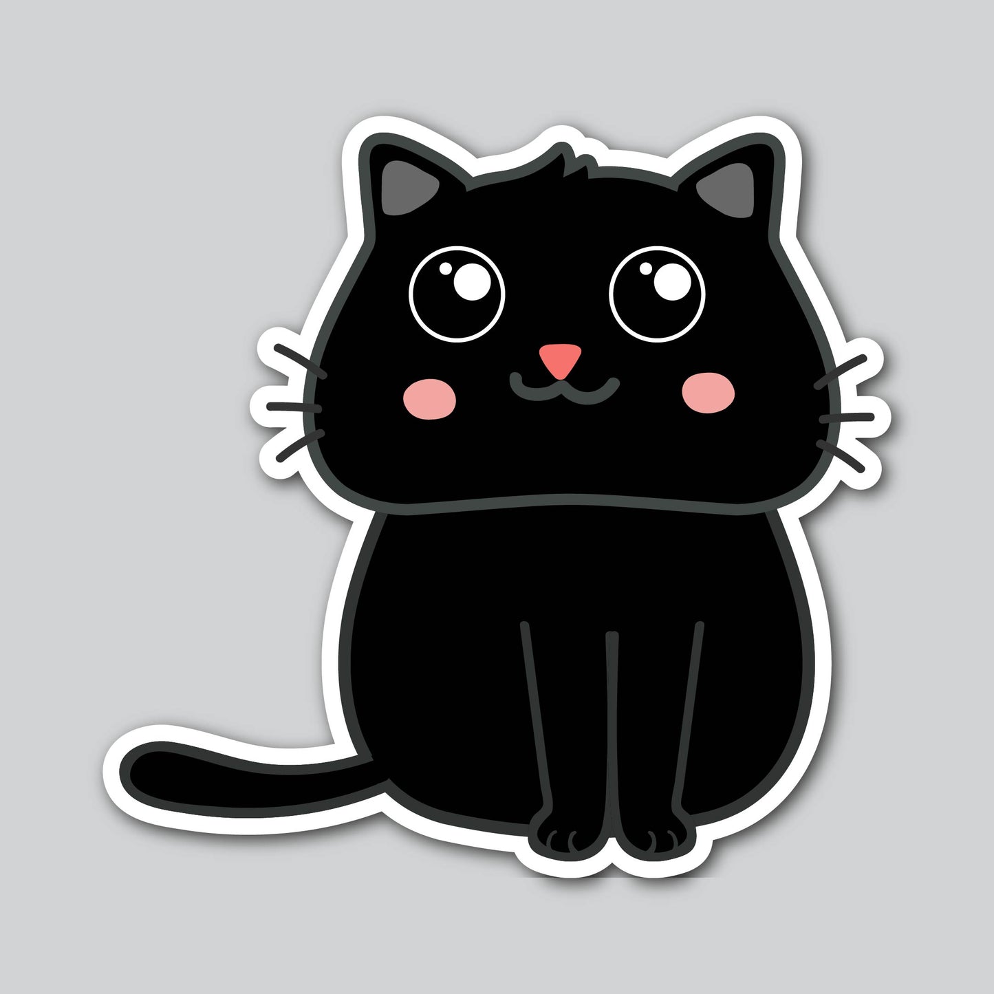 BLACK CARTOON CAT