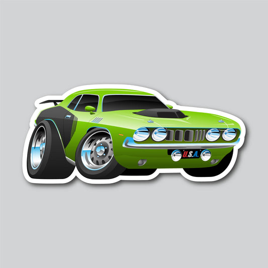 GREEN MUSCLE CAR