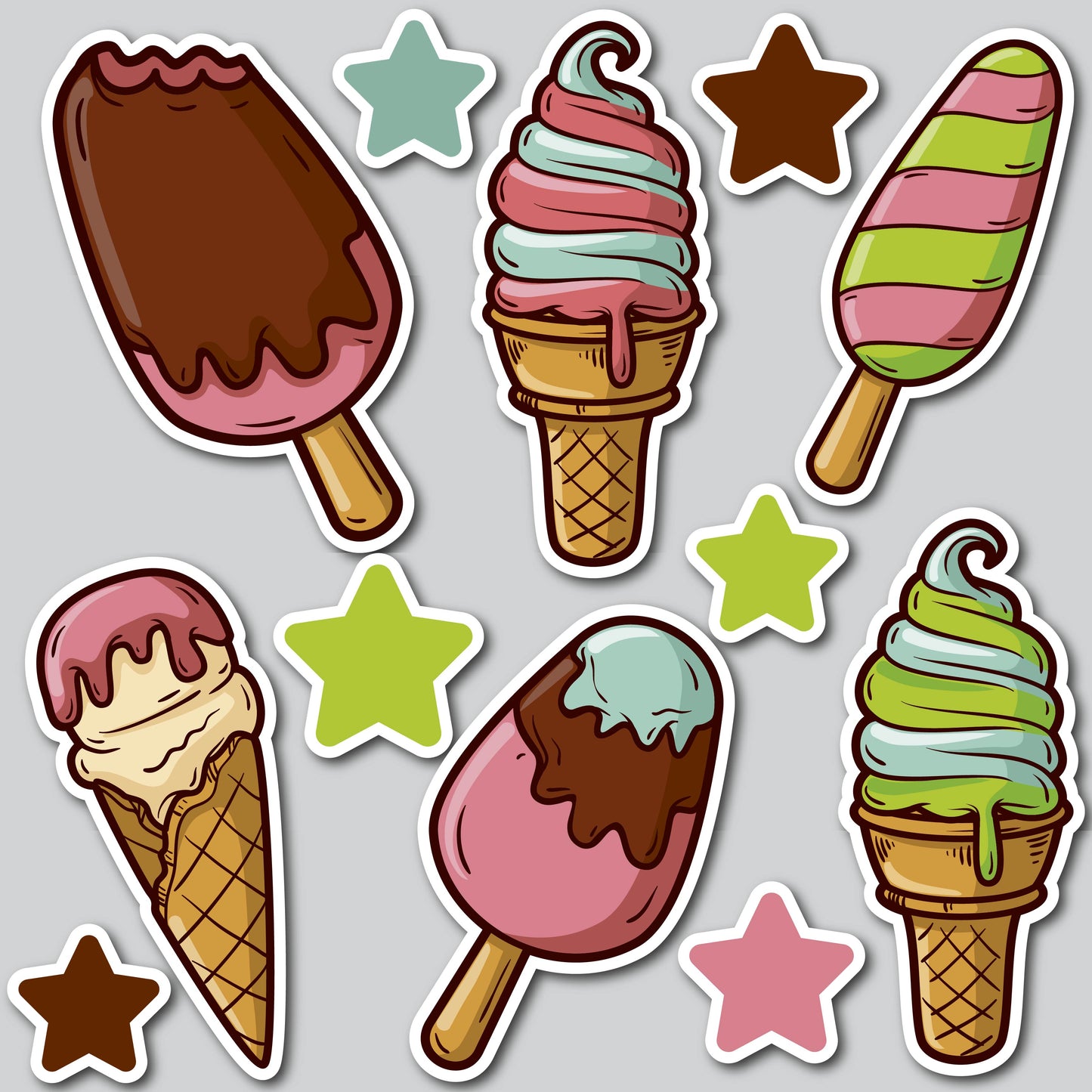 ICE CREAM CONES | Yard Card Set