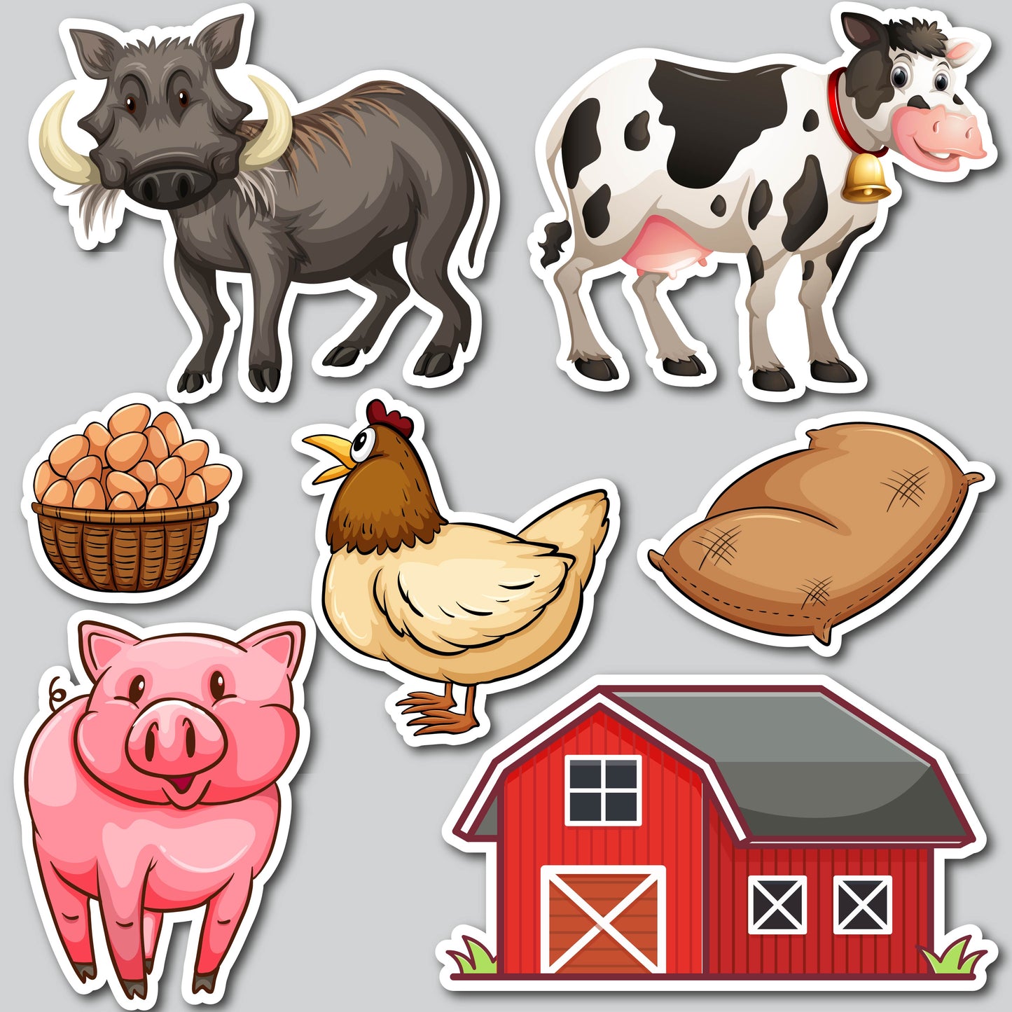 SW BARN YARD ANIMALS | Yard Card Set