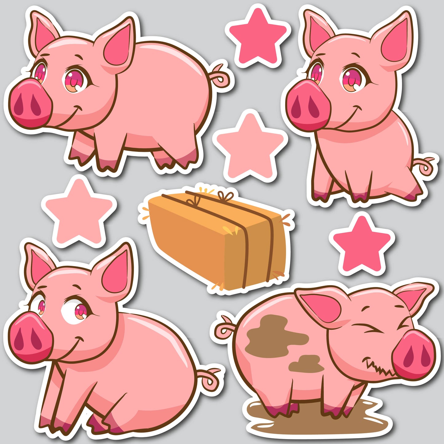 SW CUTE PIGS | Yard Card Set