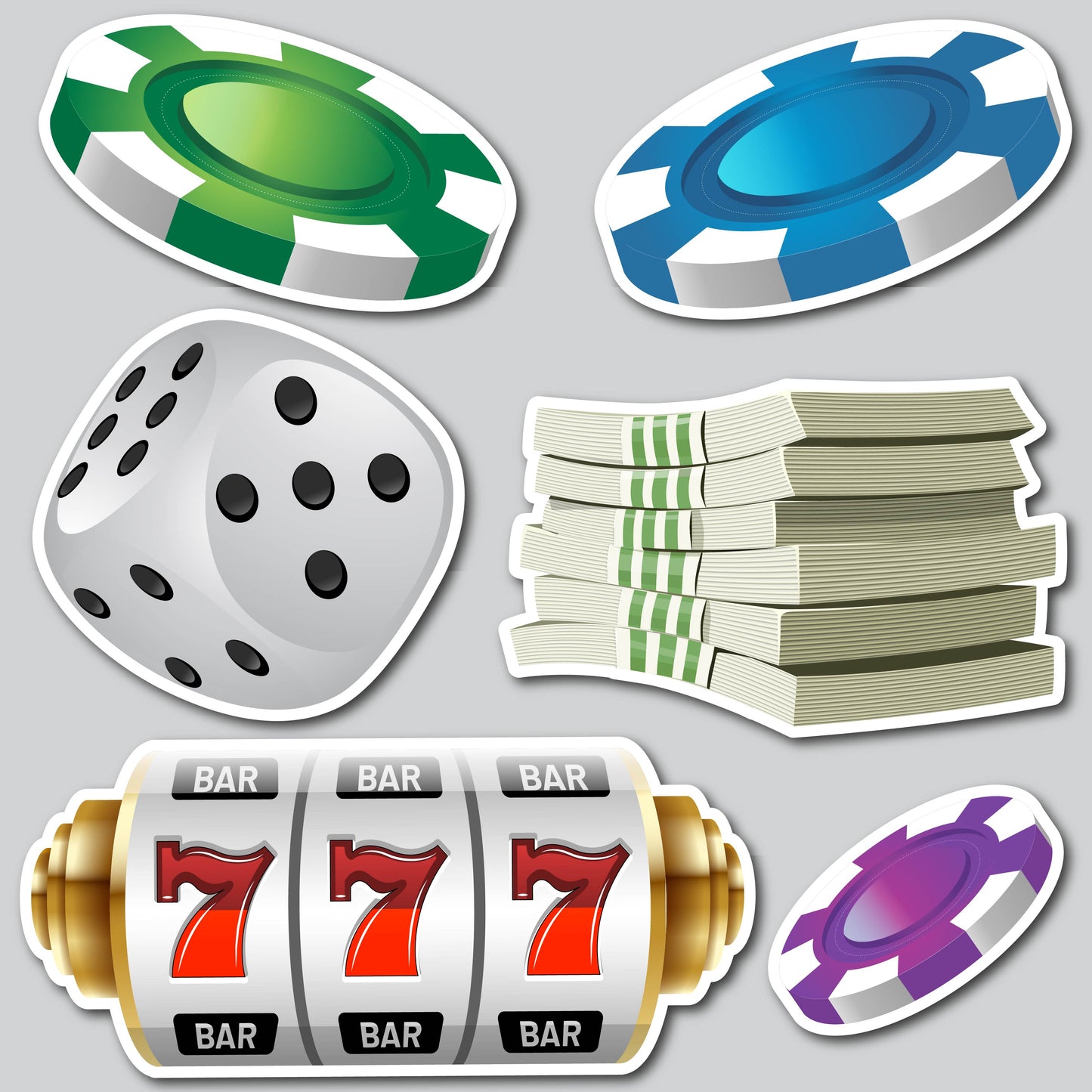 HIGH ROLLERS CASINO | Yard Card Set