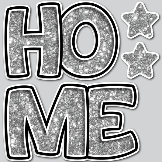 HOME EZ SET - SILVER CHUNKY GLITTER