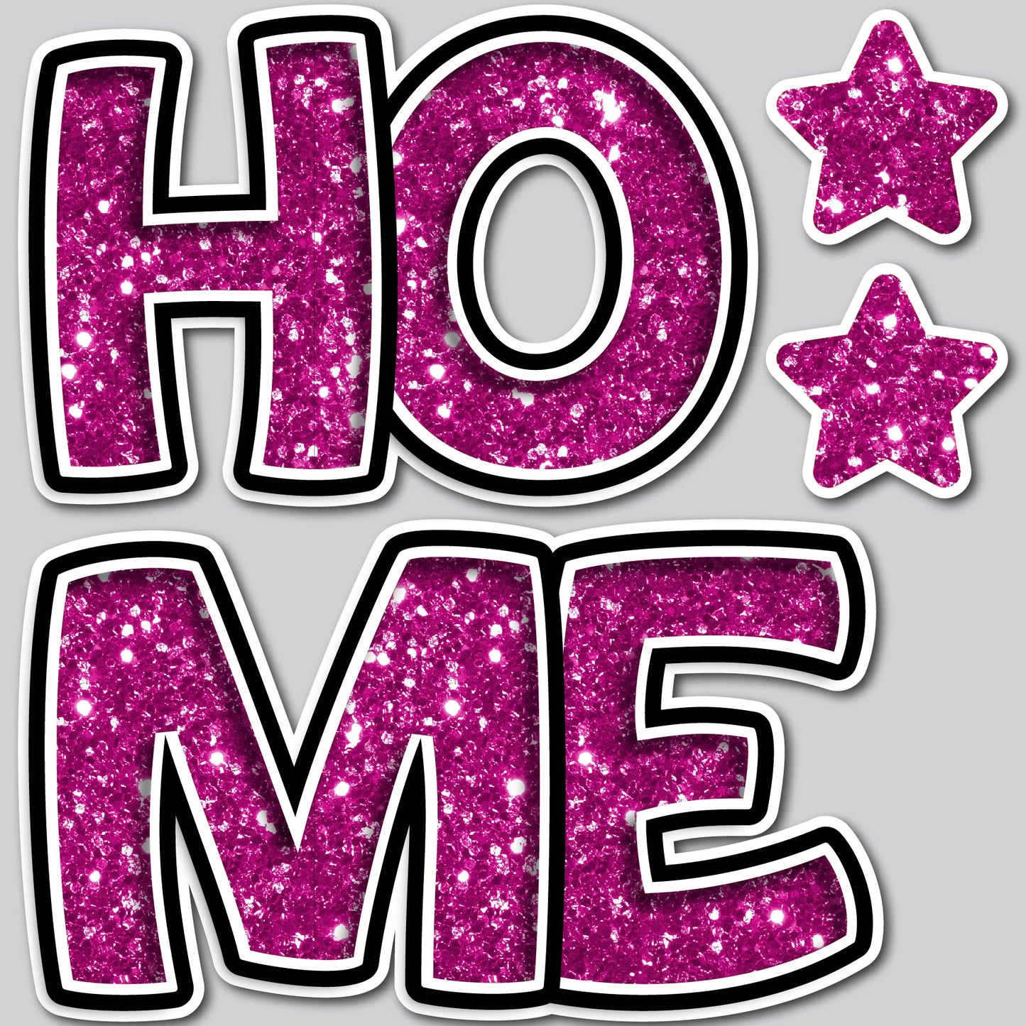 HOME EZ SET - PINK CHUNKY GLITTER