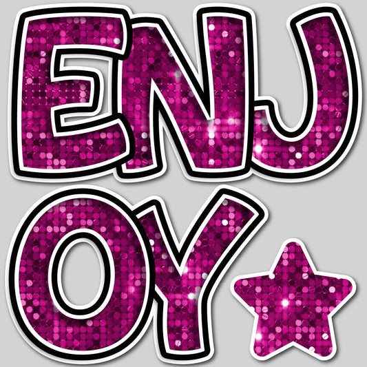 ENJOY EZ SET -  PINK SEQUIN