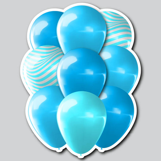 MEDIUM BALLOON CLUSTERS - BLUES