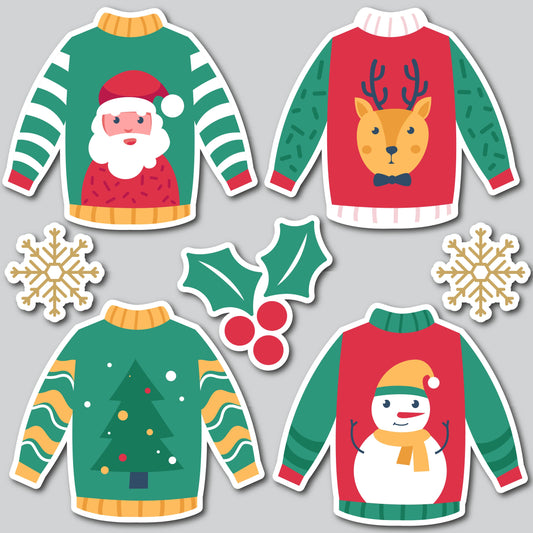 SW UGLY CHRISTMAS SWEATERS | Yard Card Set