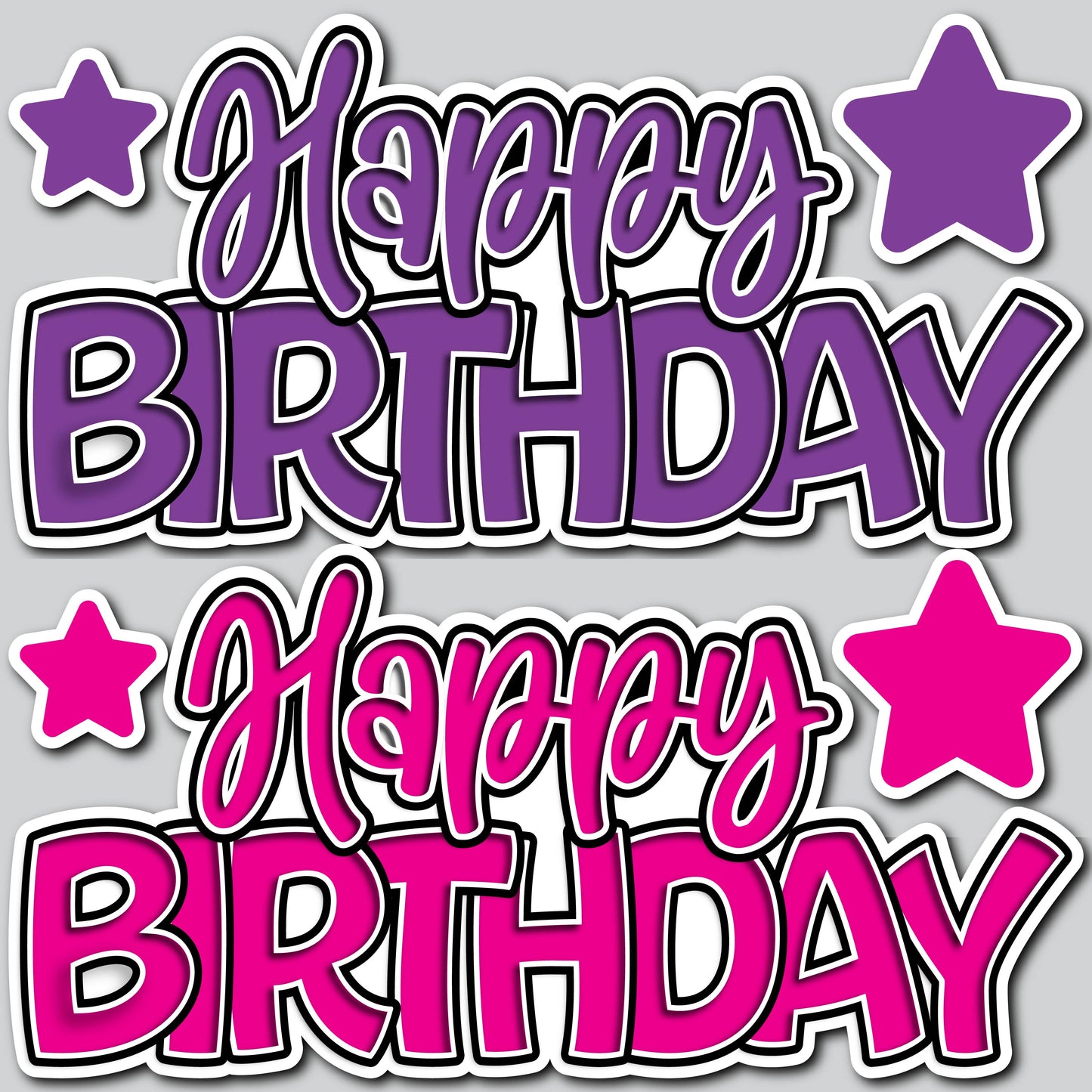 HBD SHOP PANELS - PURPLE/PINK