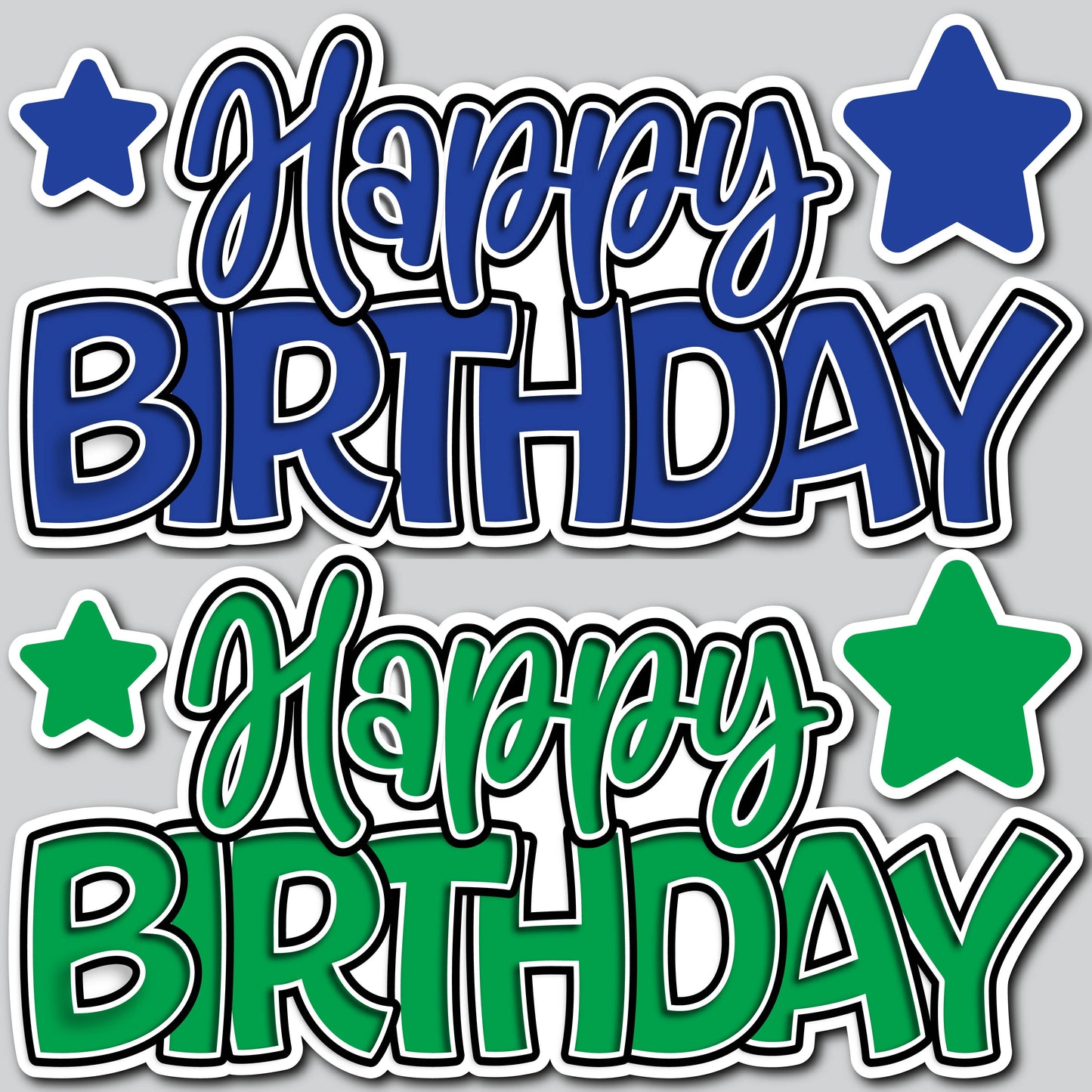 HBD SHOP PANELS - GREEN/BLUE