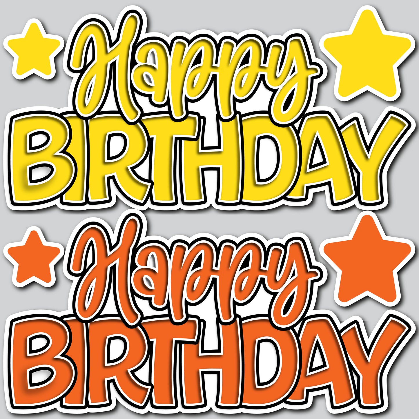 HBD SHOP PANELS - YELLOW/ORANGE