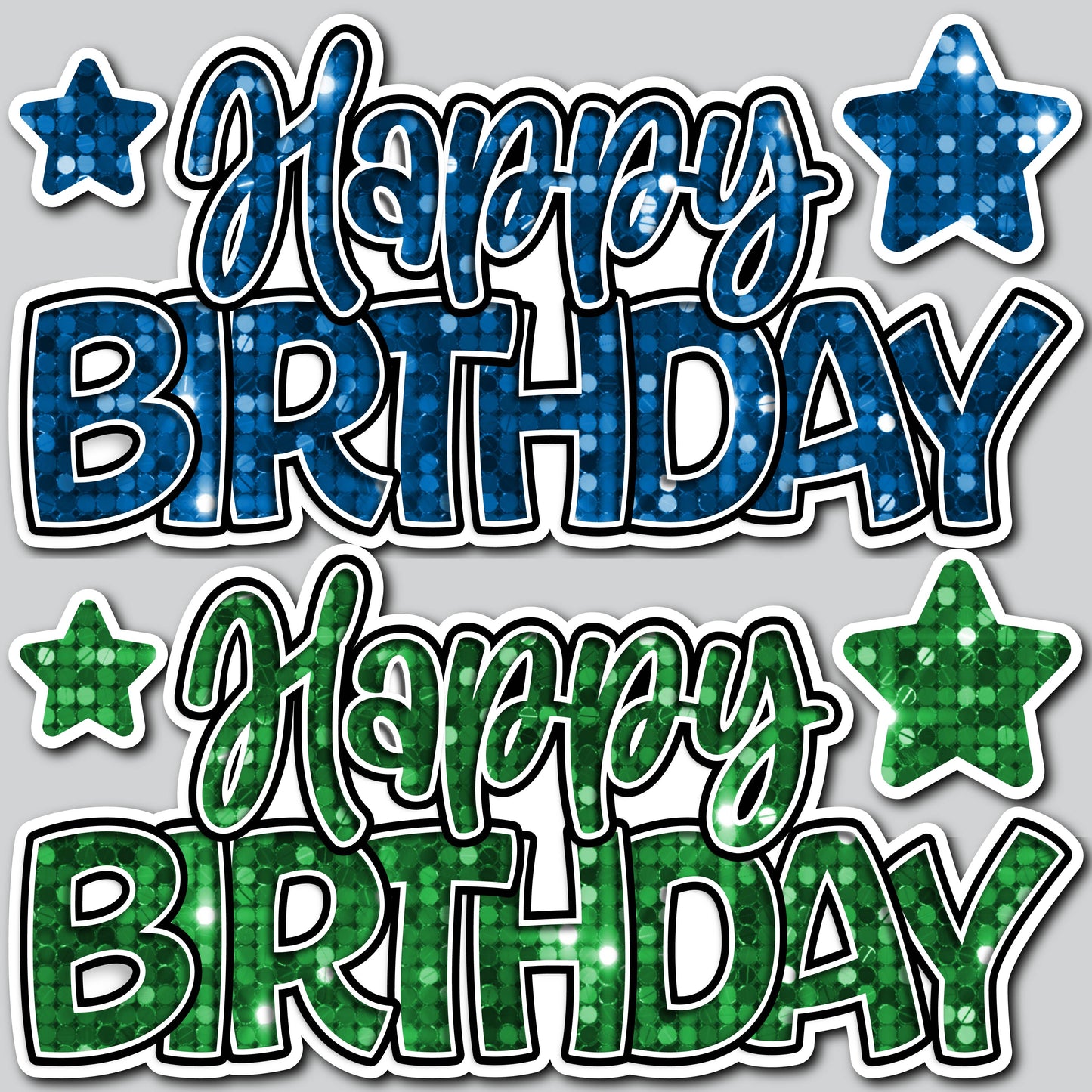 HBD SHOP PANELS - SEQUIN BLUE/GREEN