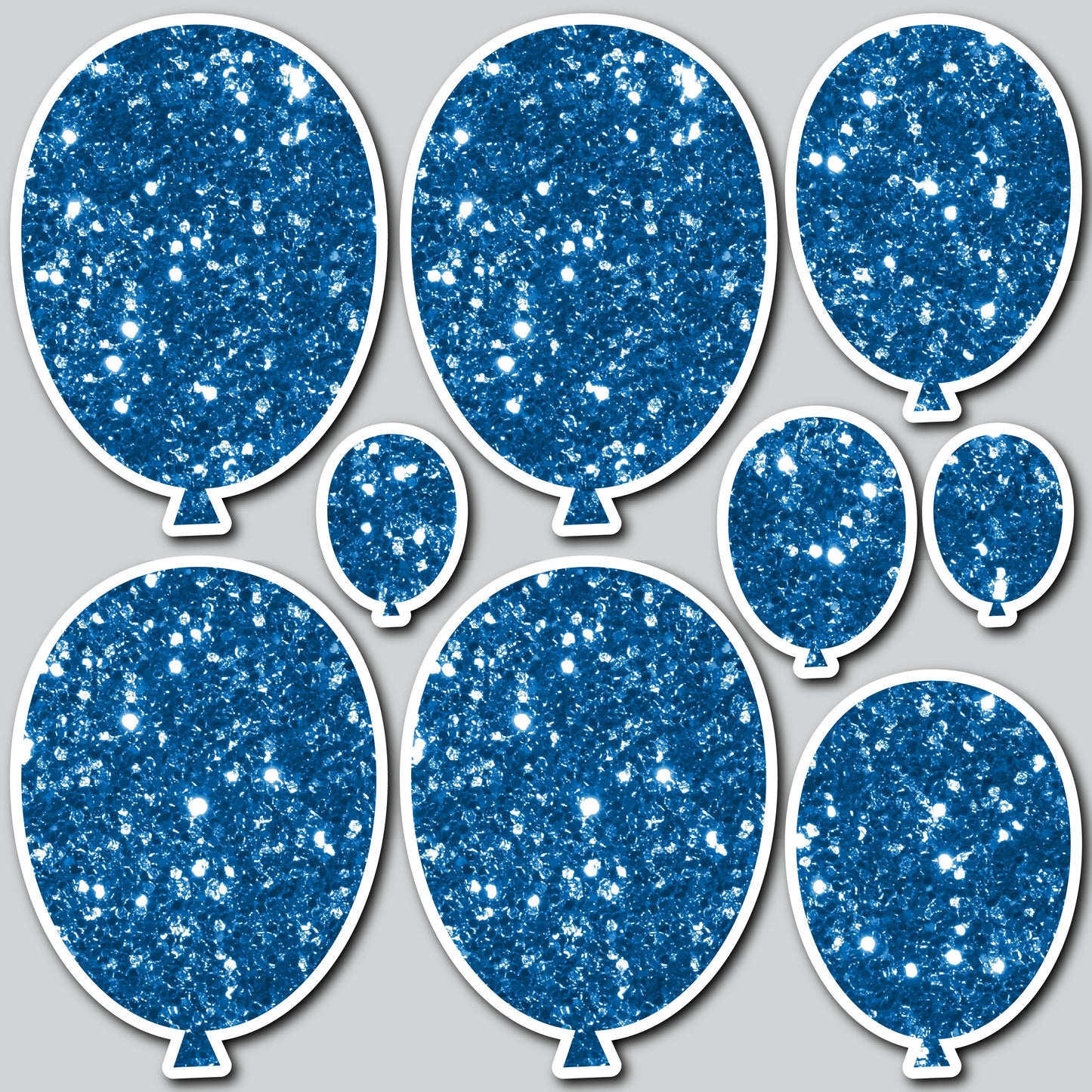 CLASSIC BALLOONS - CHUNKY GLITTER BLUE