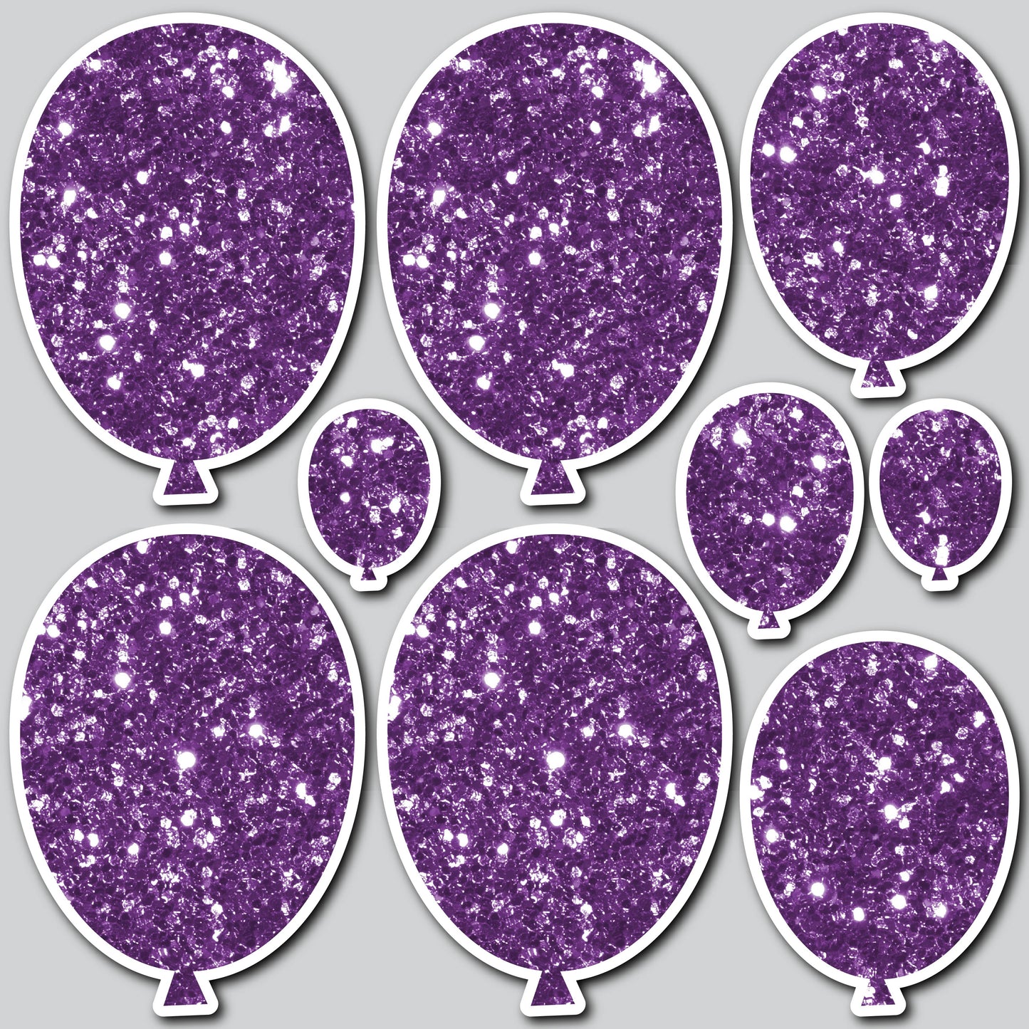 CLASSIC BALLOONS - CHUNKY GLITTER PURPLE