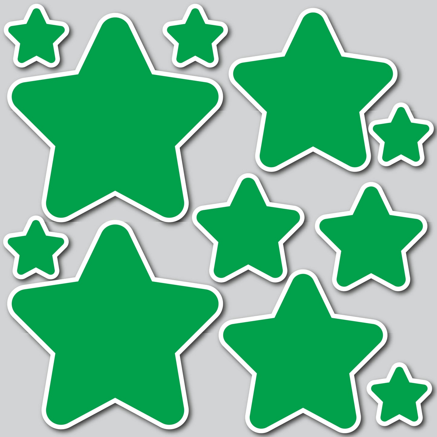 STARS - SOLID GREEN