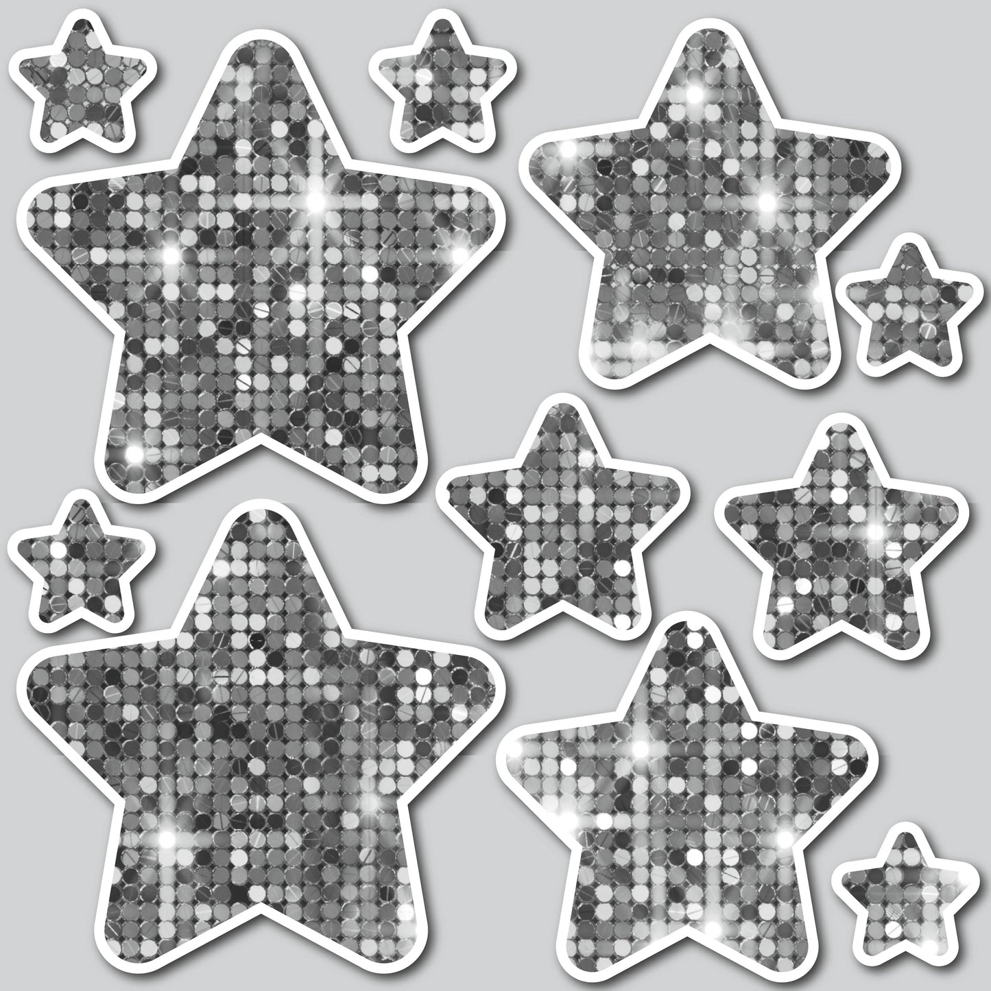 STARS - SEQUIN SILVER