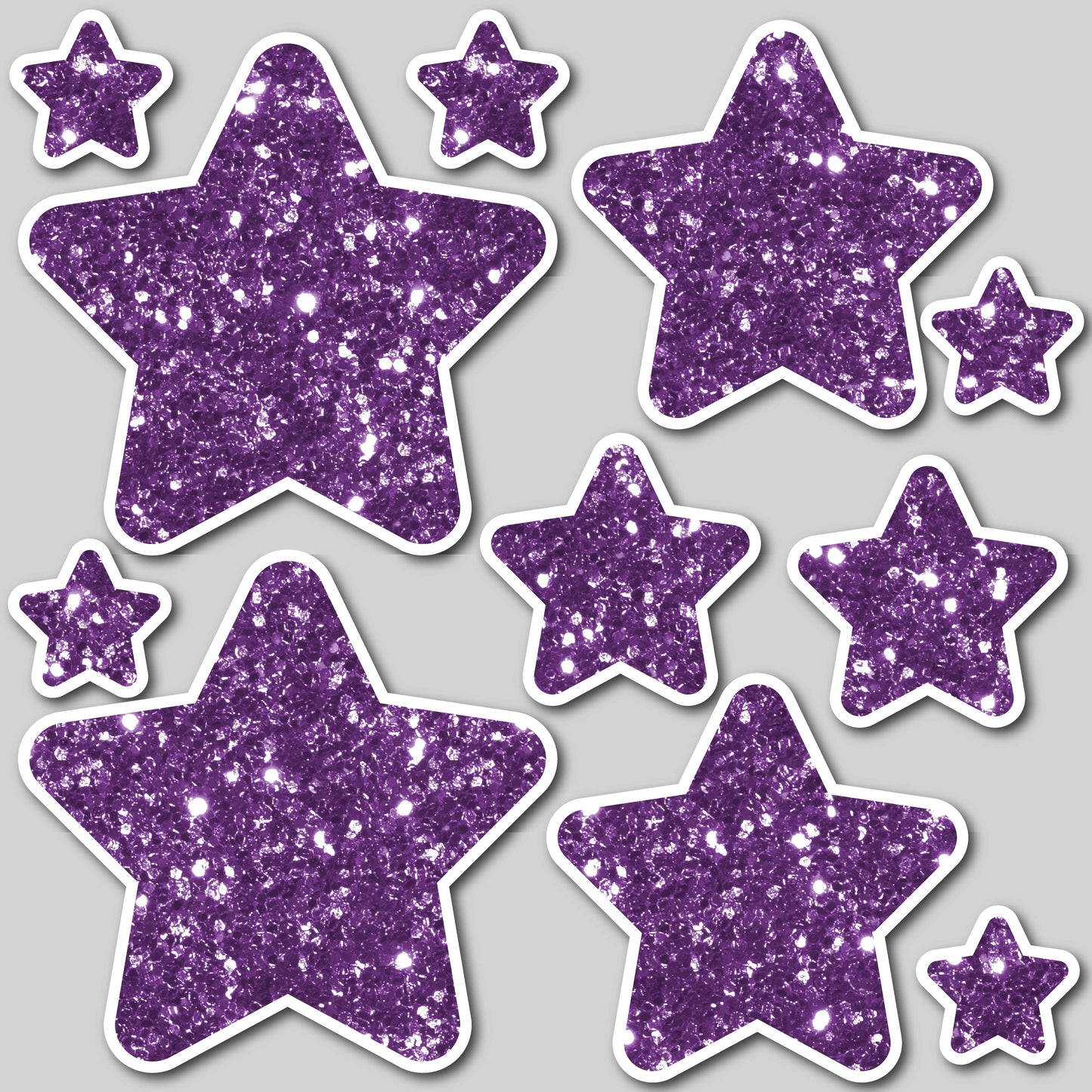 STARS - CHUNKY GLITTER PURPLE