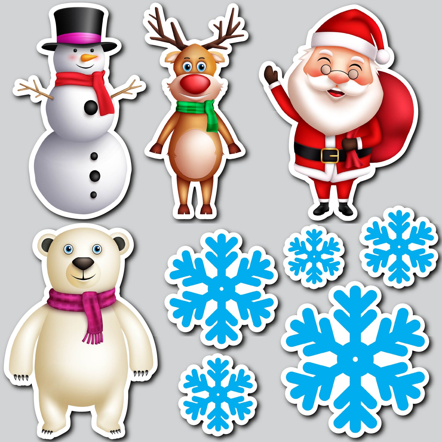 CHRISTMAS CHARACTERS | Yard Card Set