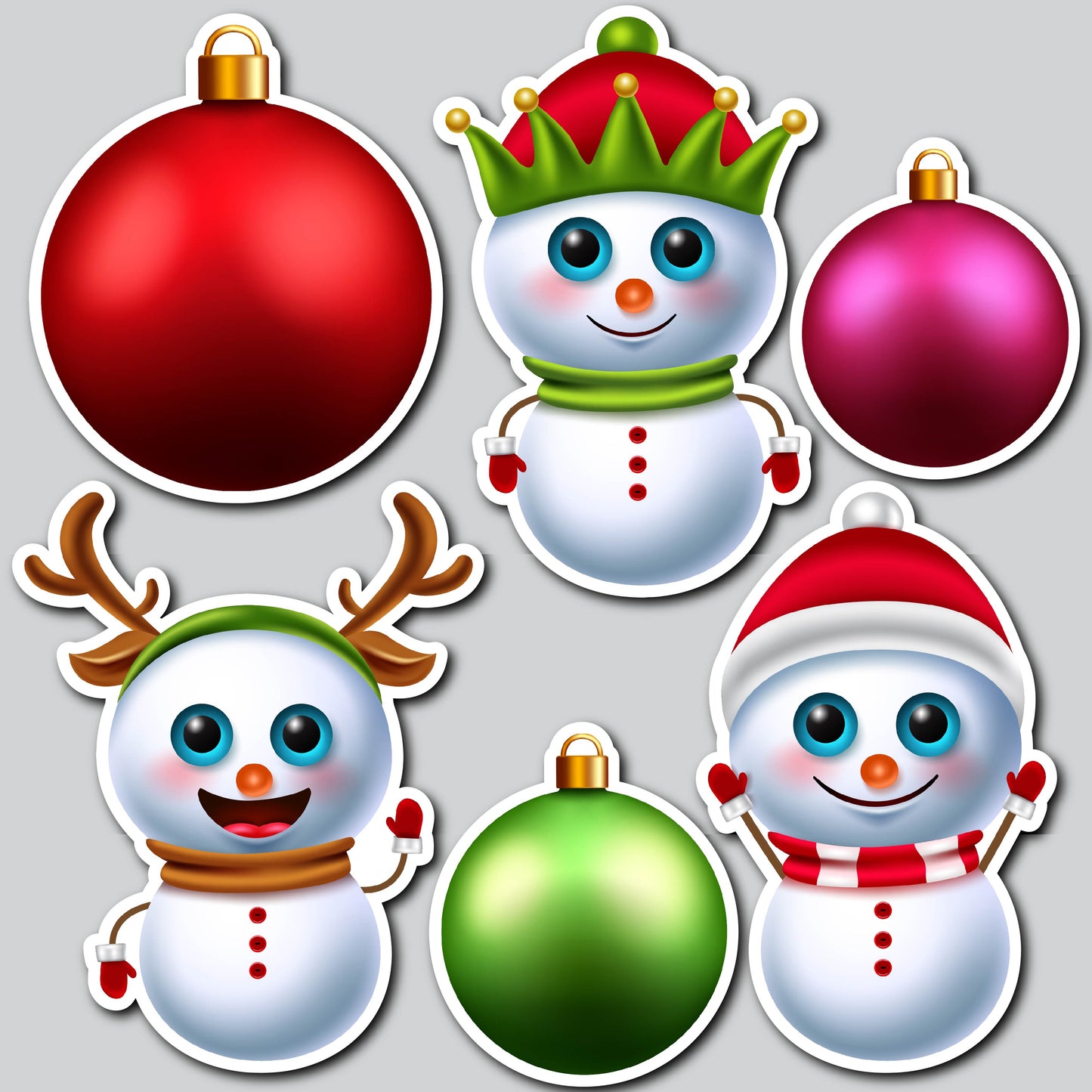 SNOWMAN EMOJIS | Yard Card Set