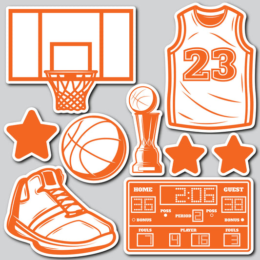 BASKETBALL - ORANGE/WHITE