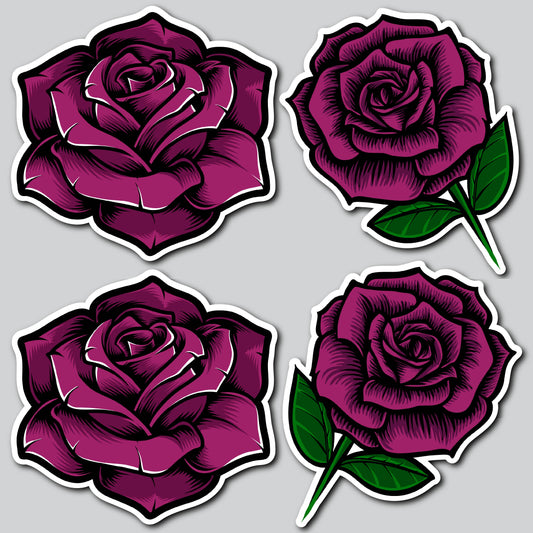 LARGE ROSES - MAGENTA