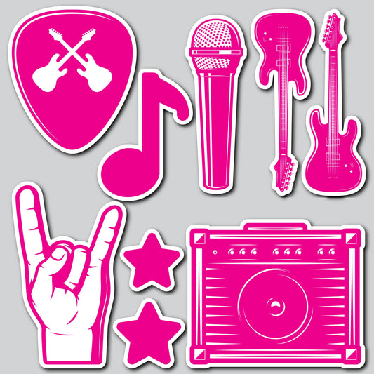 ROCK MUSIC - PINK | Yard Card Set