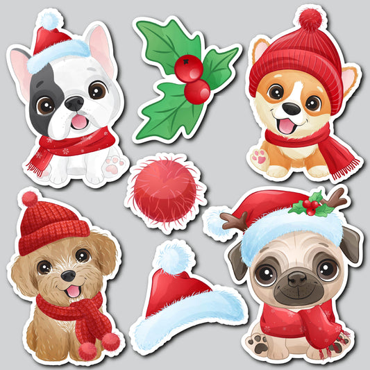 CHRISTMAS DOGS | Yard Card Set