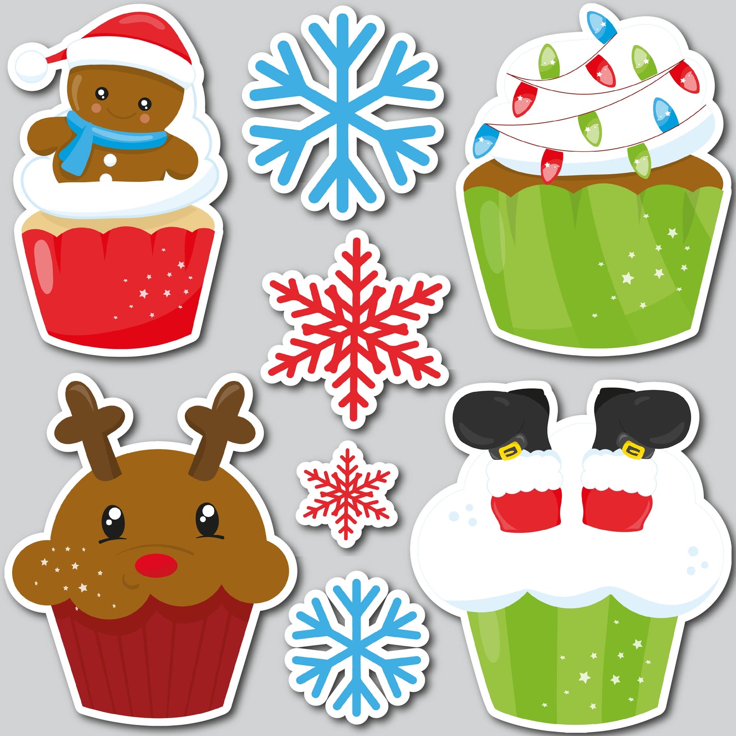 CHRISTMAS CUPCAKES | Yard Card Set