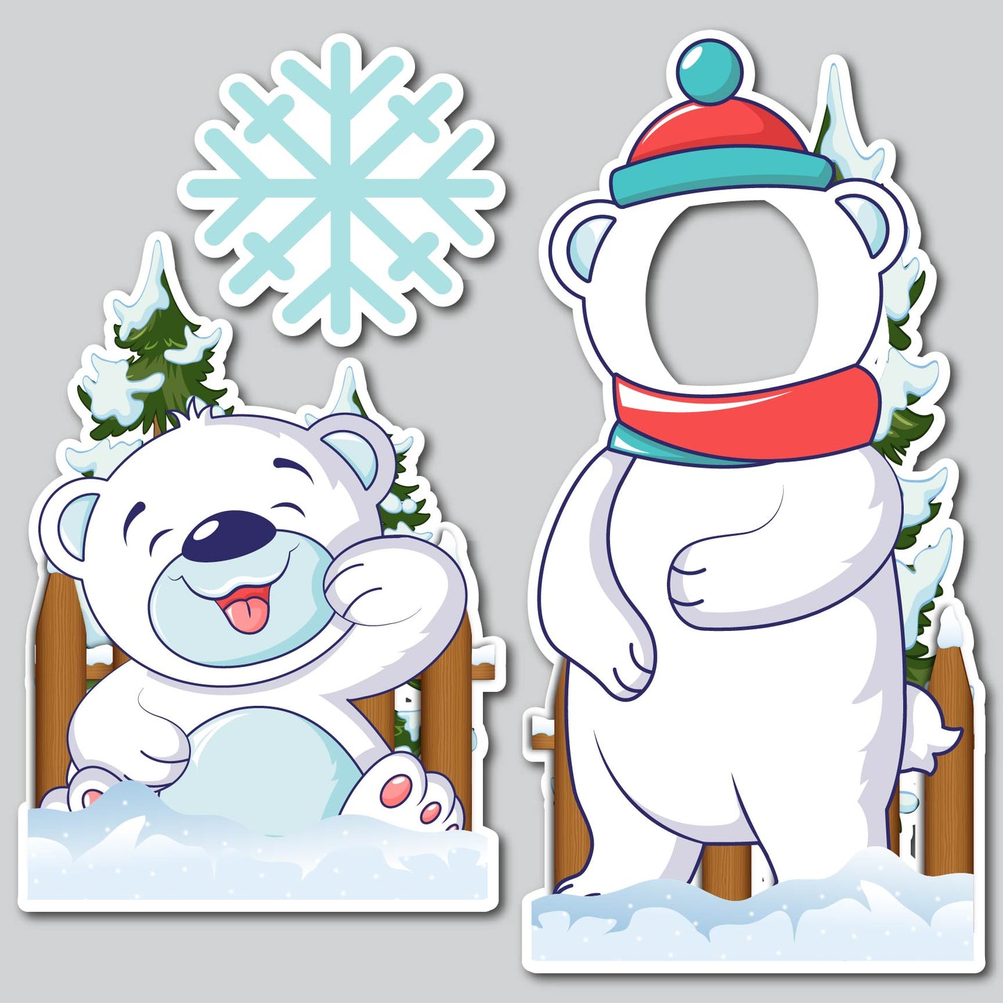 POLAR BEAR SELFIE SET | Yard Card Set