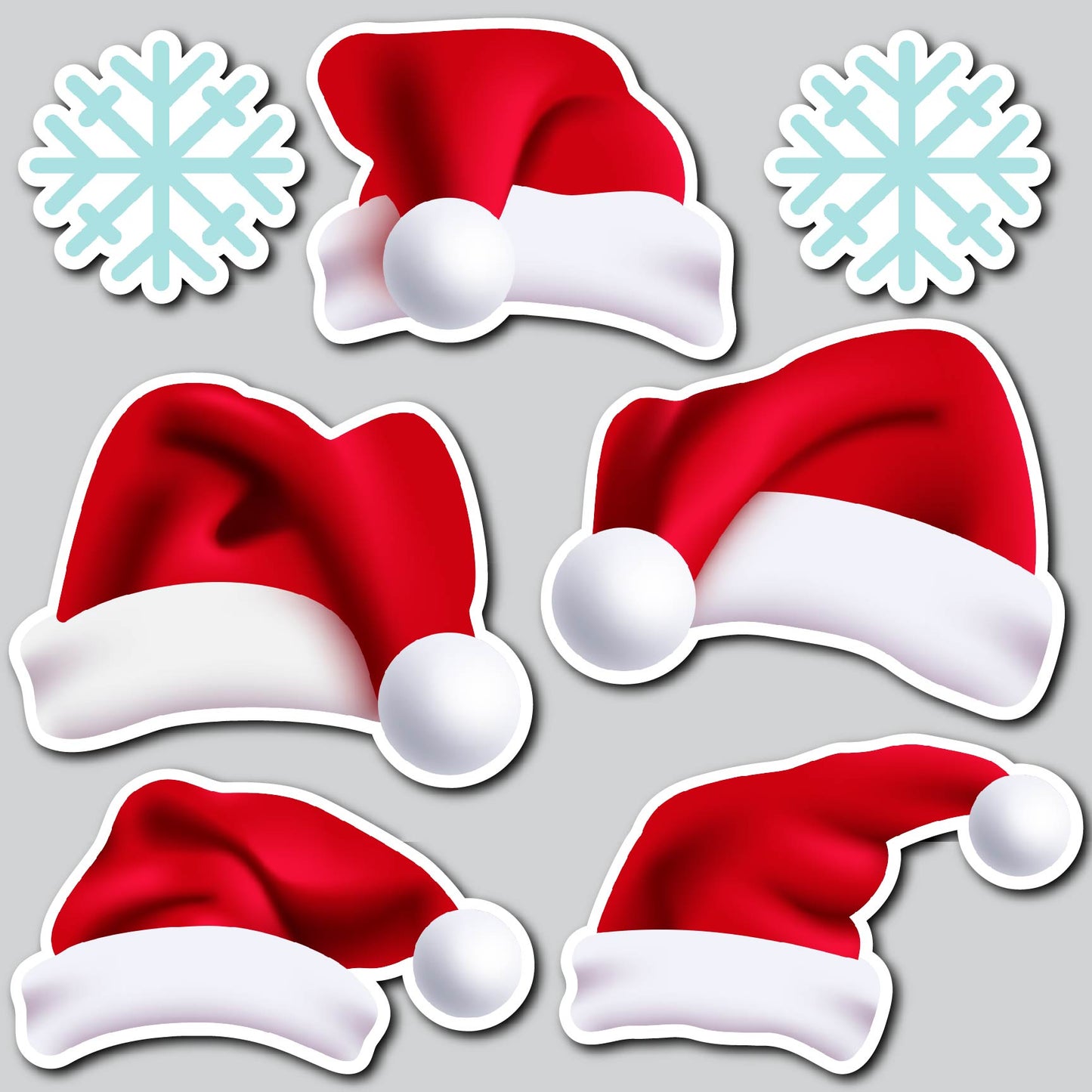 SANTA HATS | Yard Card Set