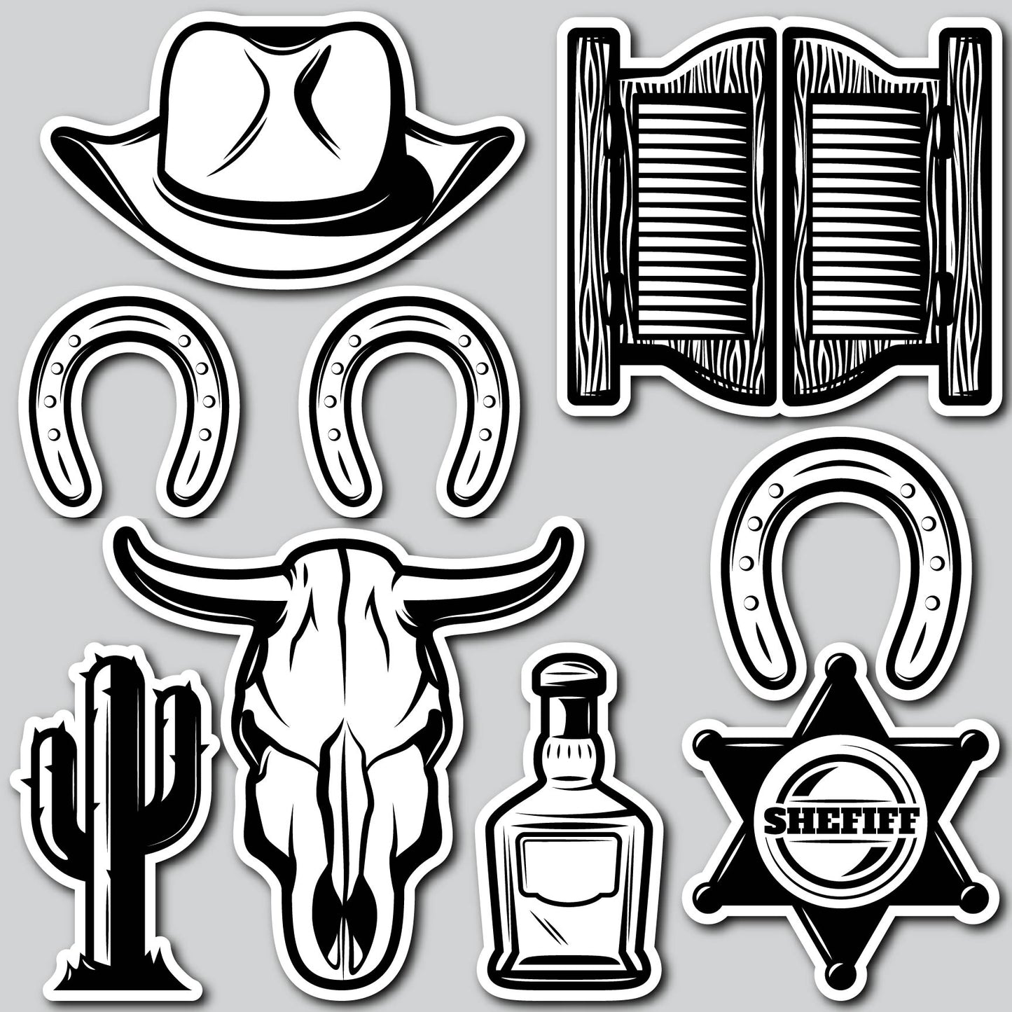 WILD WEST | Yard Card Set