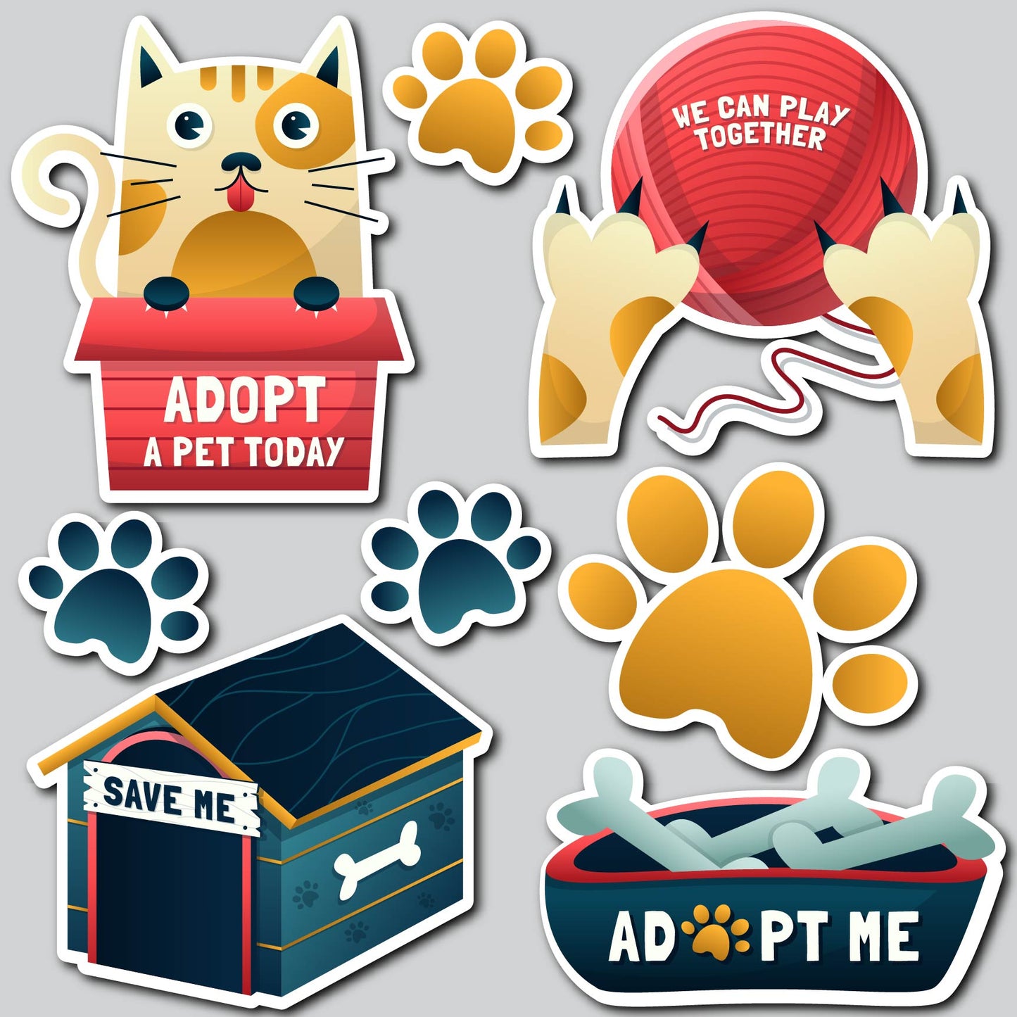 ANIMAL ADOPTION | Yard Card Set