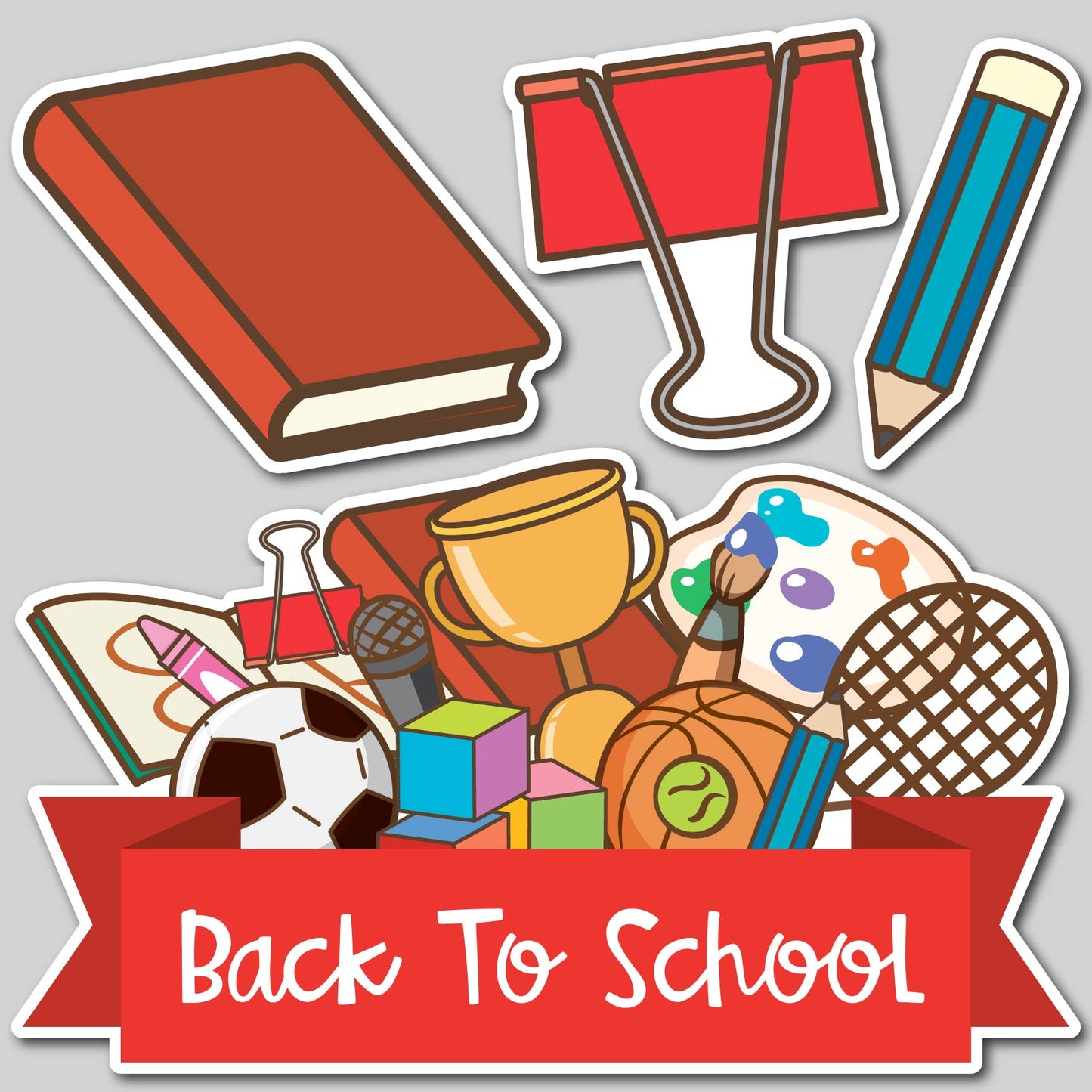 BACK TO SCHOOL COLLAGE PANEL | Yard Card Set