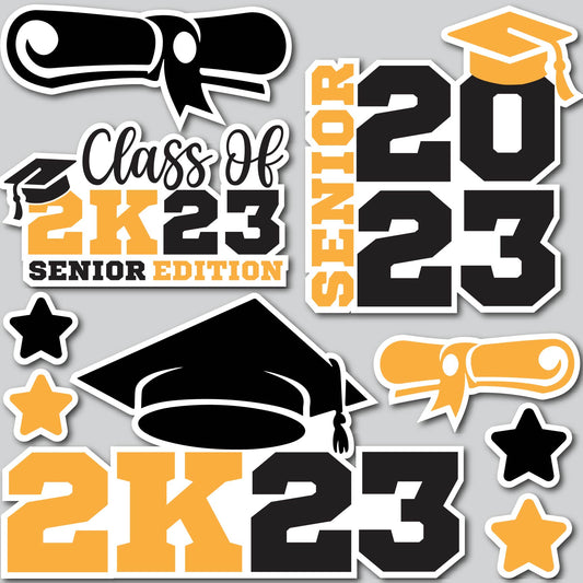 CLASS OF 2023 - BLACK/GOLD | Yard Card Set