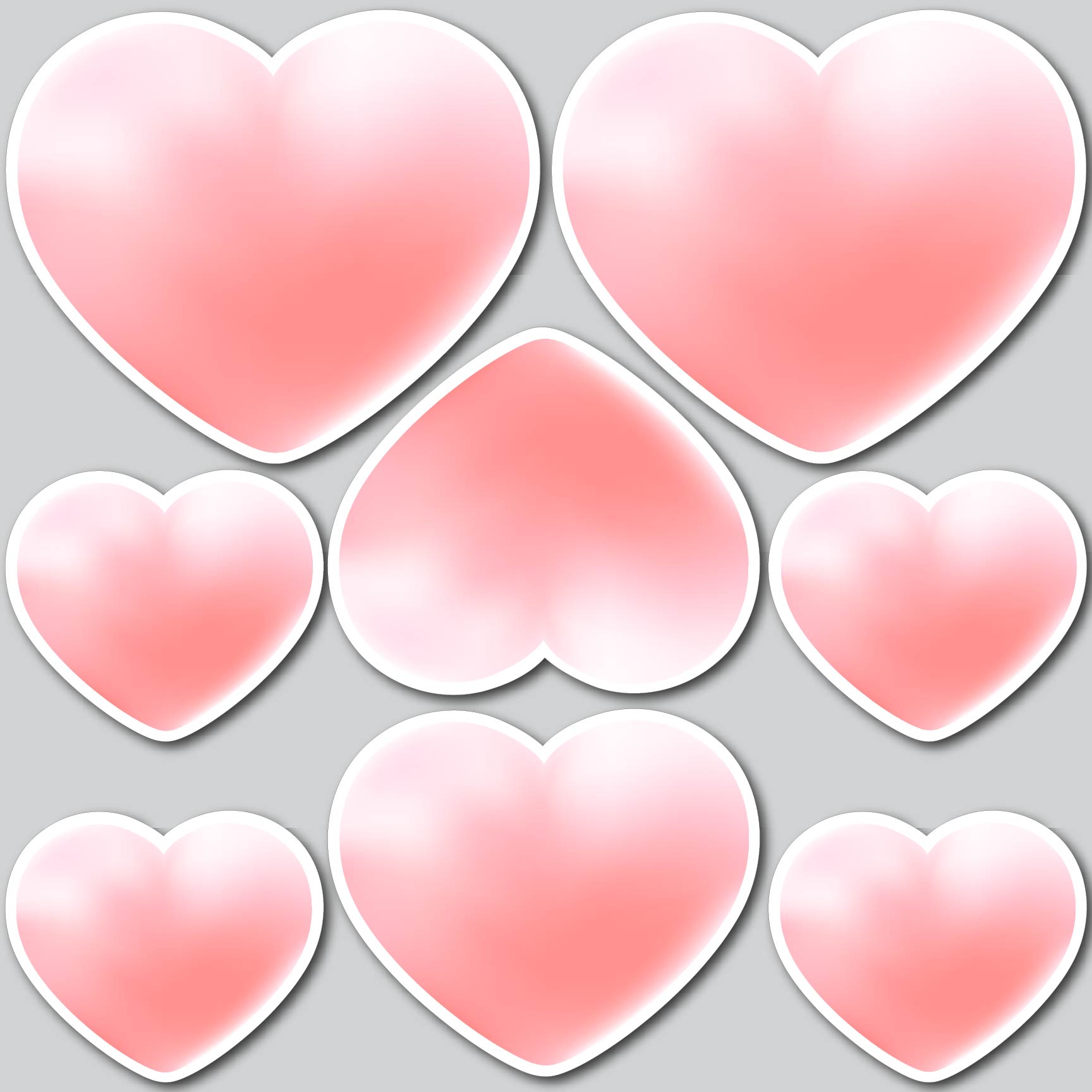 Valentines Day Hearts | Heart Candy| Yard Card Set - UV High resolution Coroplast printing. HALF selling SHEET