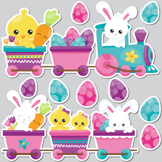 EASTER TRAIN | Yard Card Set