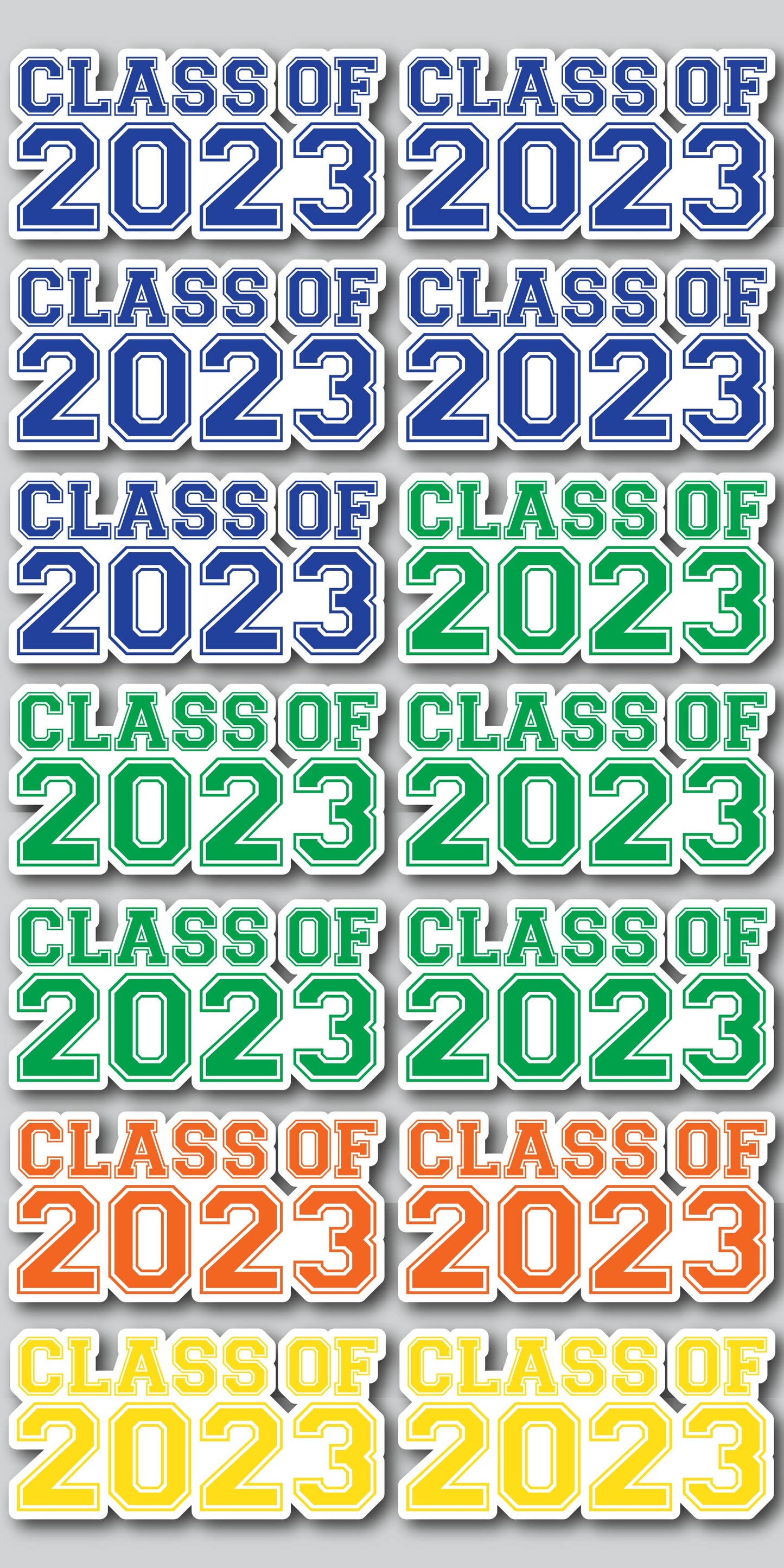 Class of 2023 (MULTICOLOR) | Yard Card Set